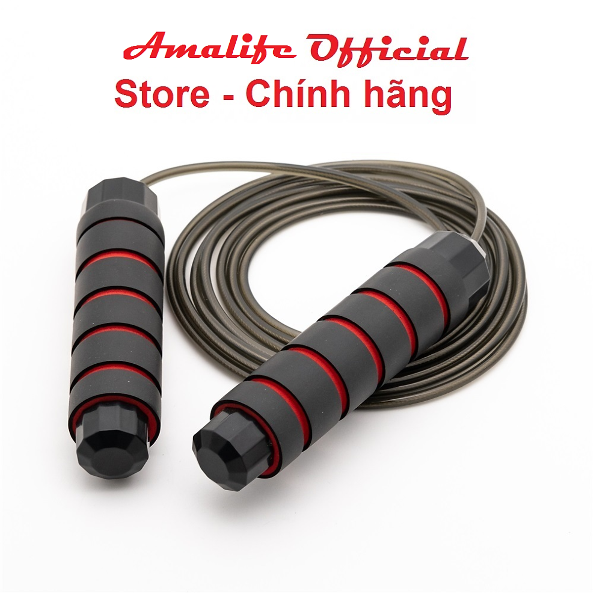 Dây nhảy thể dục có thể điều chỉnh dây, Dây nhảy lõi thép, không bị rối dùng để tập thể dục độ dài 2.9m, hỗ trợ giảm cân – Chính hãng Amalife