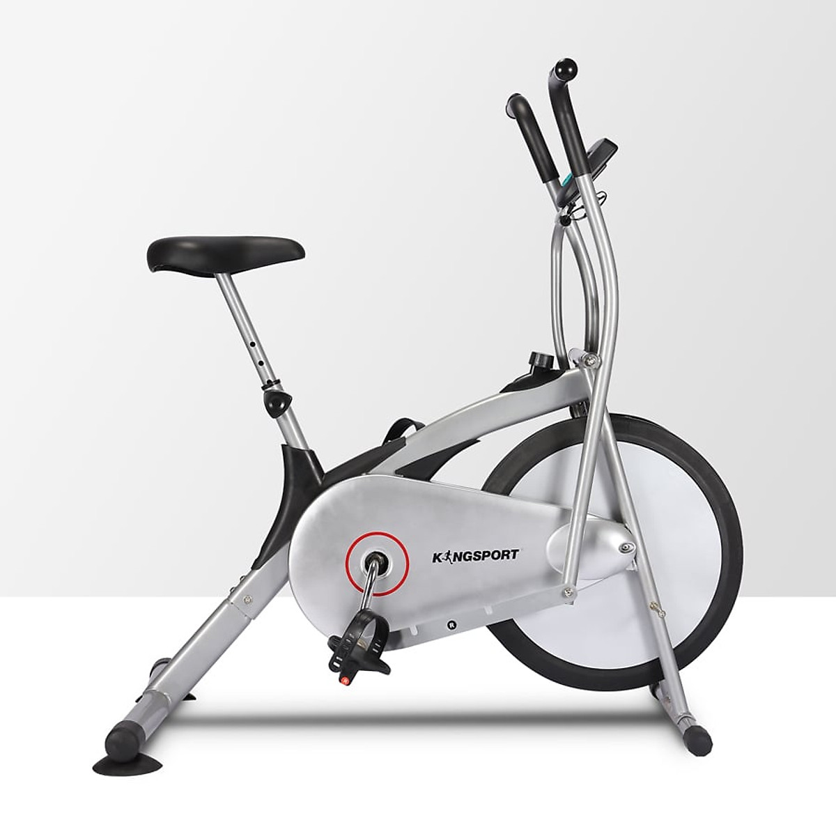 Xe đạp tập KINGSPORT KS-101 tập luyện toàn thân, tích hợp đồng hồ đo lường chỉ số, cân nặng phù hợp từ dưới 75kg