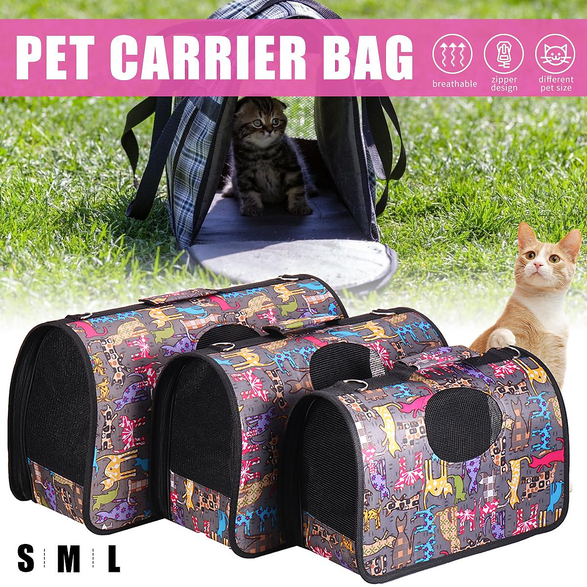 Mua Pet Carrier Soft Sided Cat/Dog Comfort Travel Tote Bag with Ventilated  Mesh
