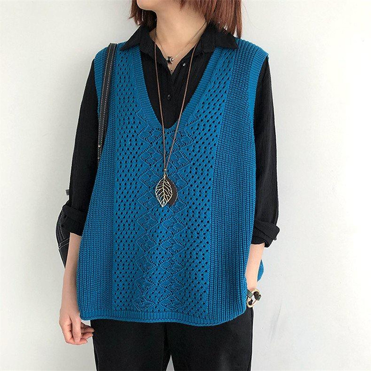 Áo len nữ, áo gile len nữ tay áo sát nách form rộng khoác ngoài GL04 Áo Len Nữ, Áo Gile Len Nữ Tay Áo Sát Nách Form Rộng Khoác Ngoài Gl04