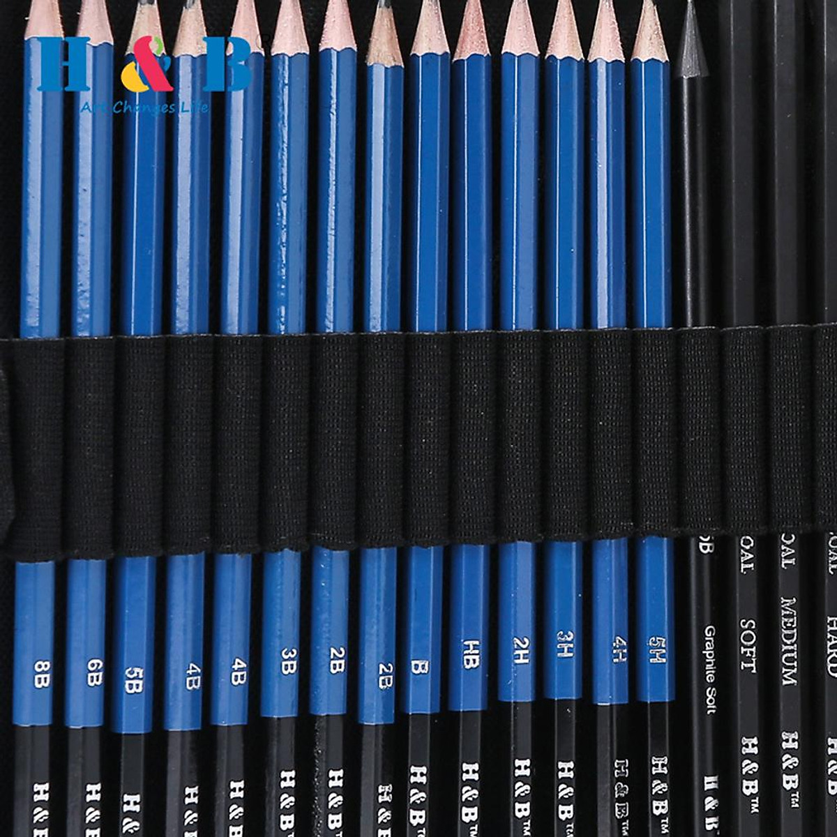 Pro Sketching Pencil Set Graphite Charcoal Pencil Drawing Tools Kit Art Set