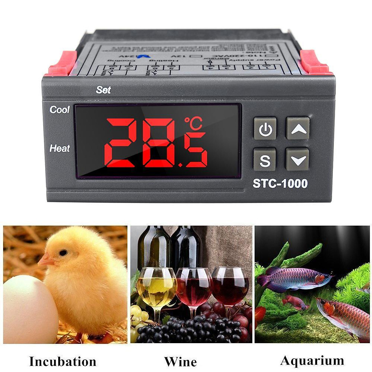3 Types Digital Temperature Controller for Freezer STC1000 PID