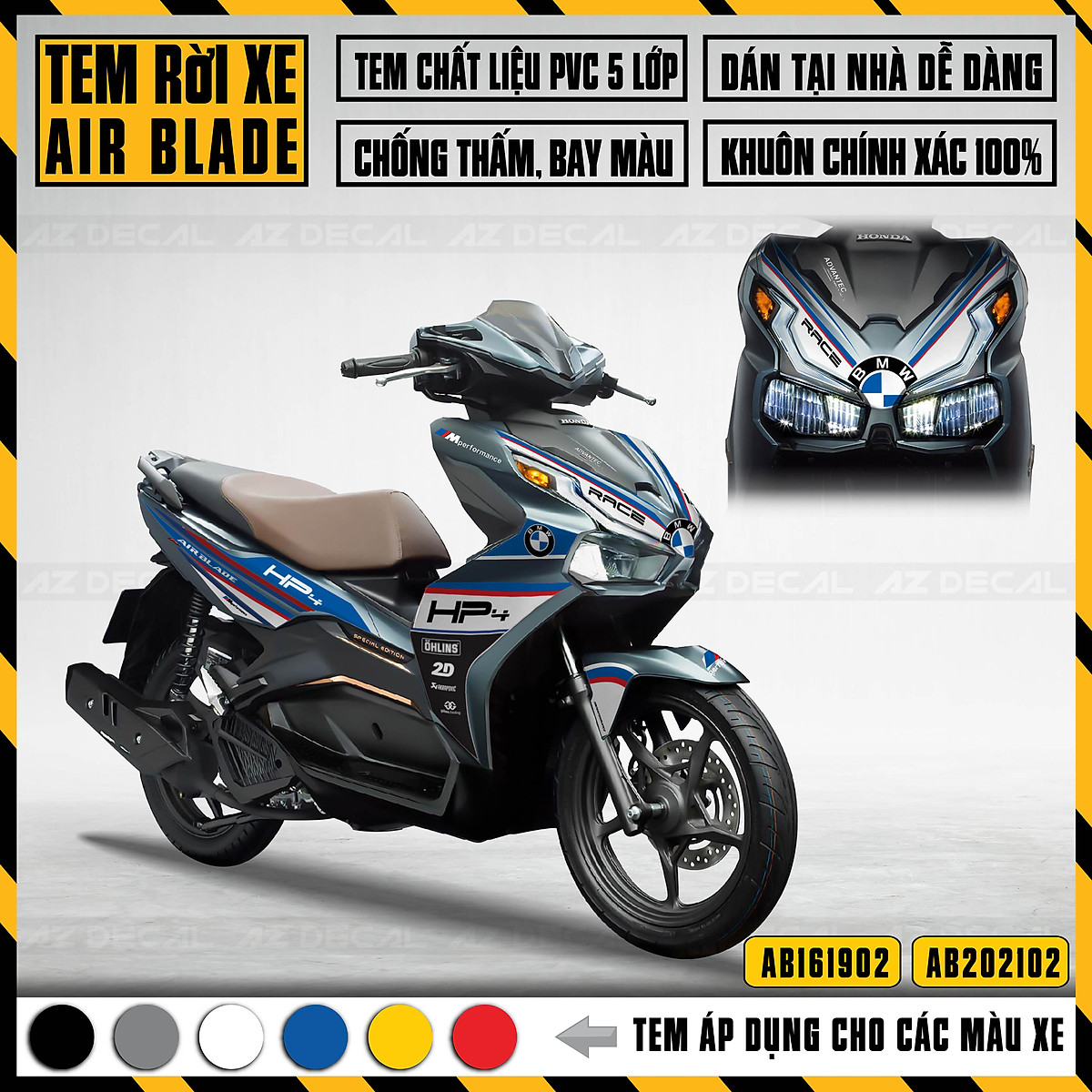 Xe Honda Air Blade sơn màu đen nhám cực đẹp  SƠN XE GIÁ RẺ