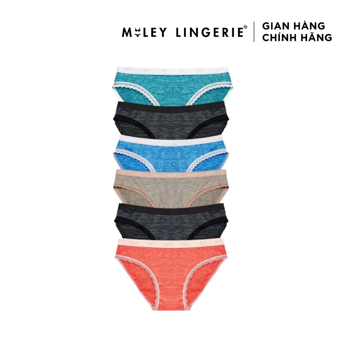 Combo 6 Quần Lót Nữ Sớ Gỗ Miley Lingerie FWS