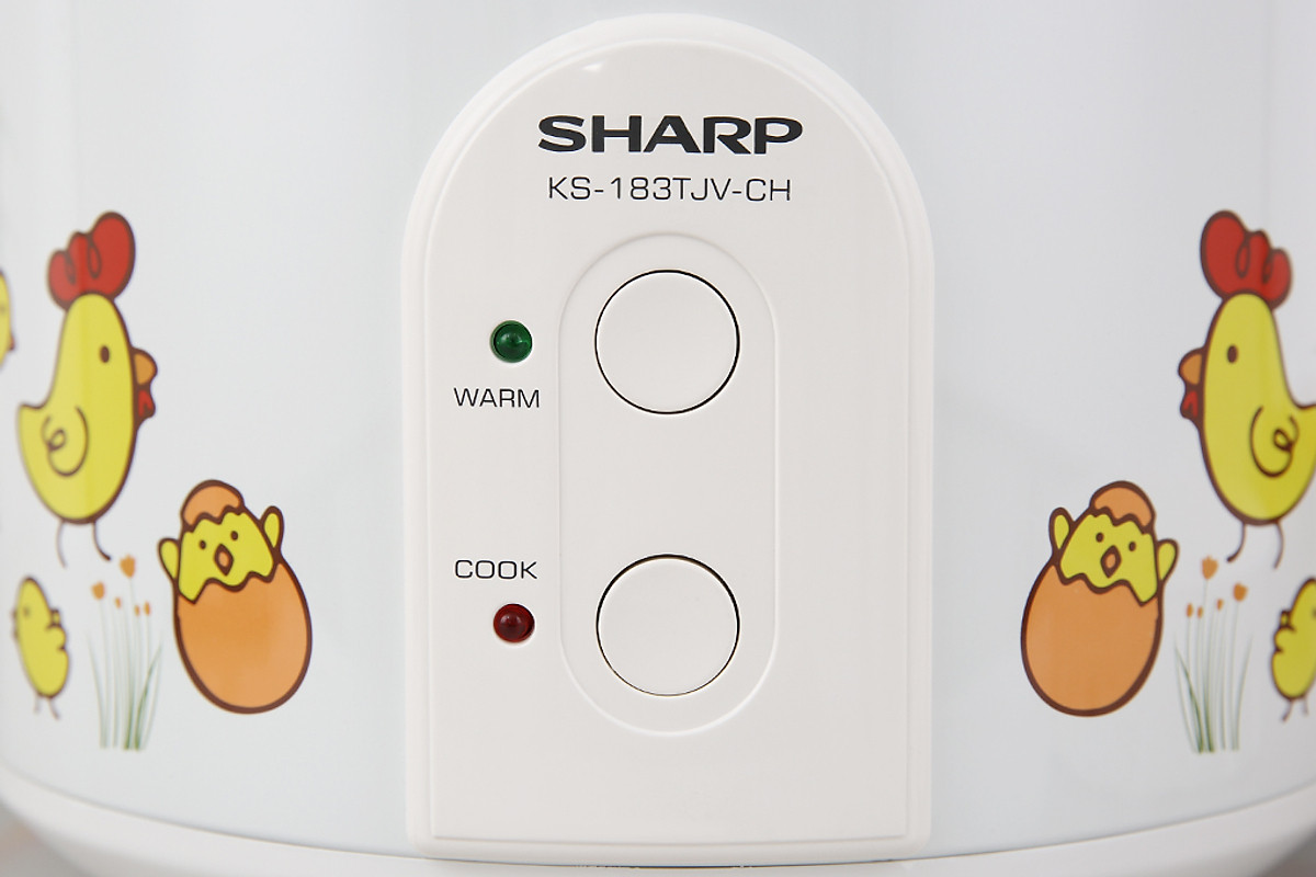 Nồi cơm điện nắp gài Sharp 1.8 lít KS-183TJV-CH - Hàng chính hãng