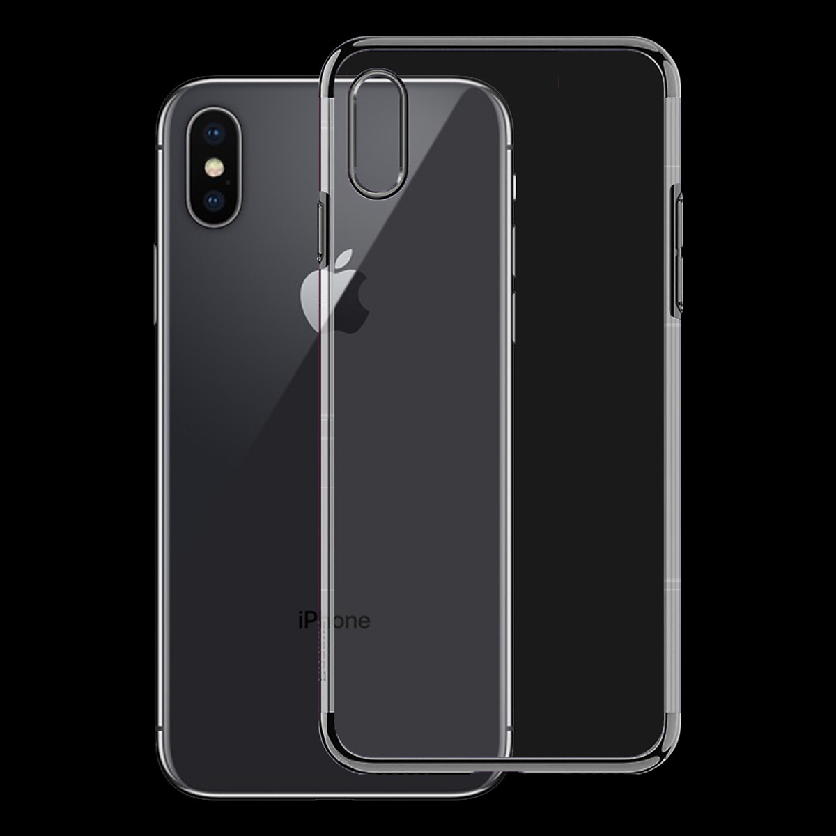 Ốp lưng cho Iphone X/XS - Silicone dẻo viền mạ màu ánh kim - Hàng ...