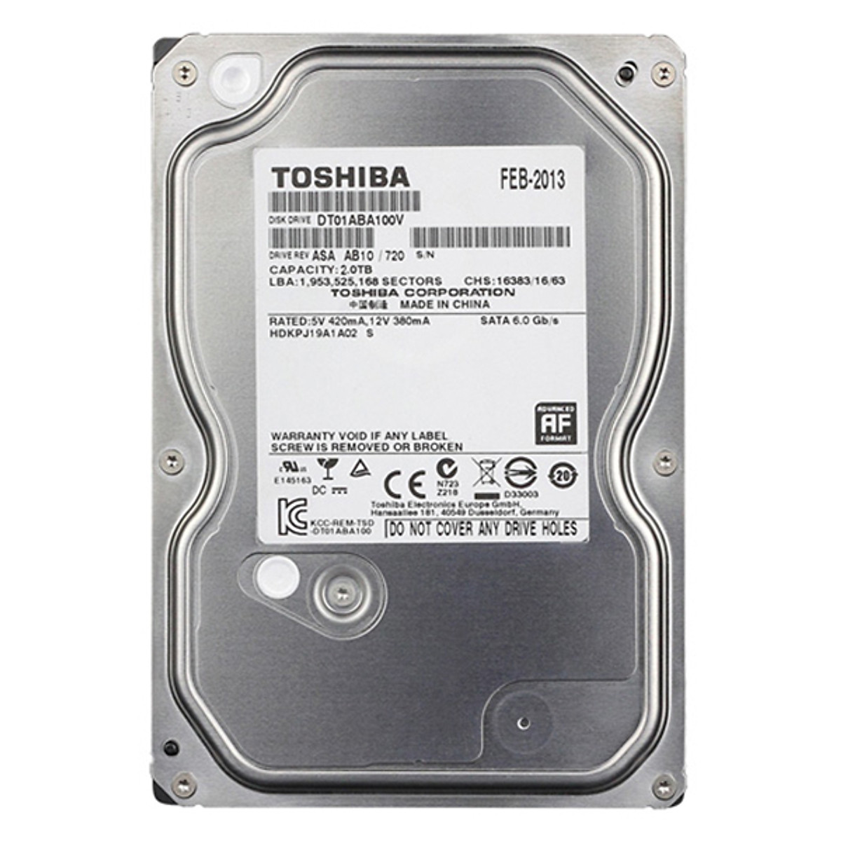 Bảng giá Ổ Cứng HDD Toshiba 2TB 5700RPM - Hàng Phong Vũ