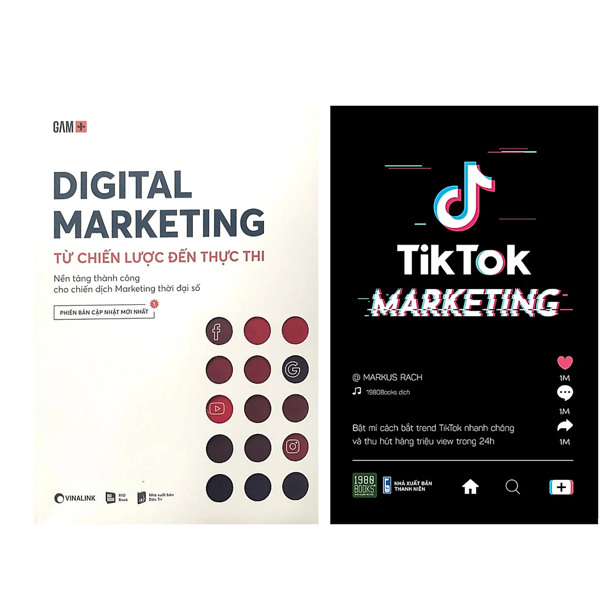 Combo 2Q Sách Marketing : Digital Marketing - Từ Chiến Lược Đến Thực Thi  +  Tiktok Marketing