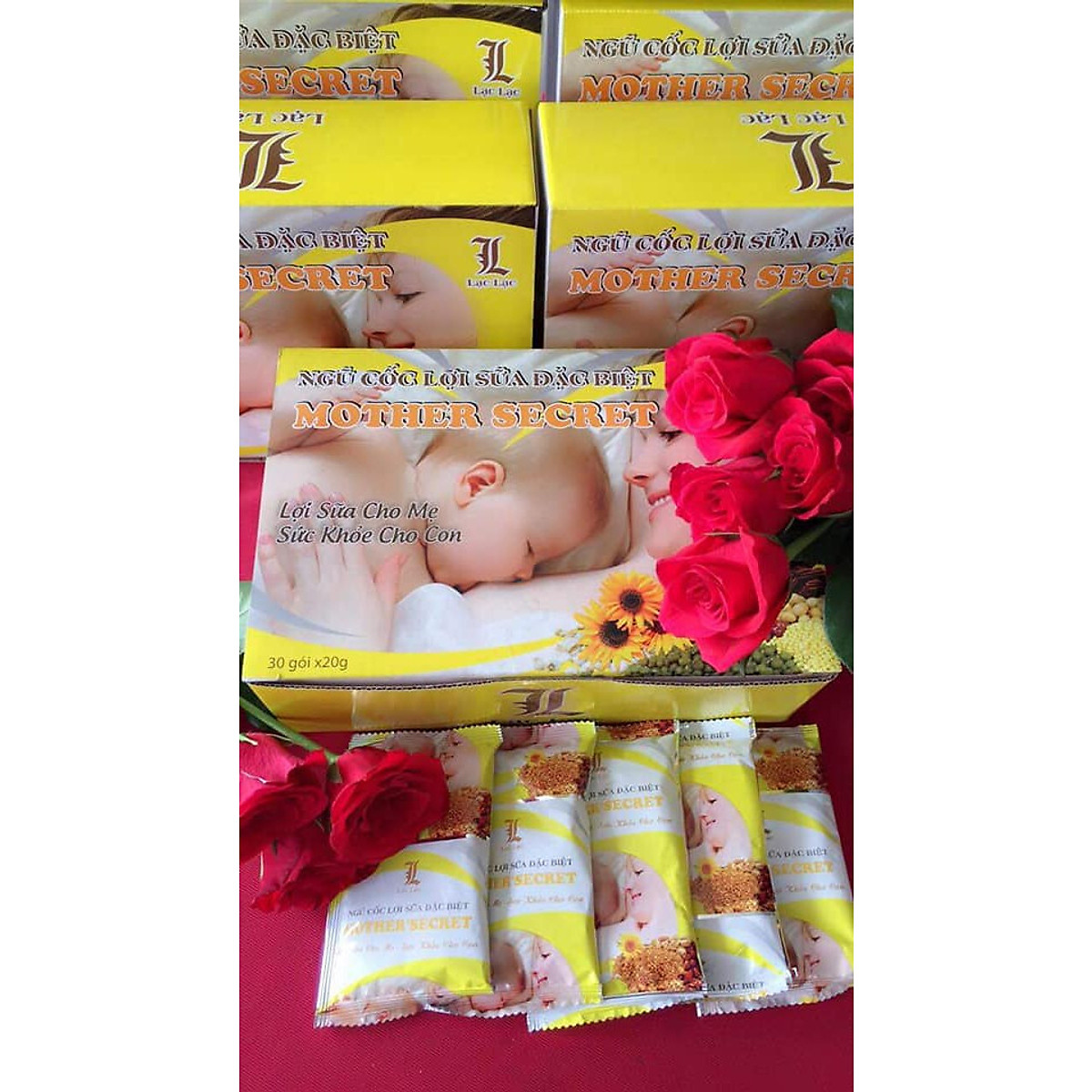 Ngũ cốc lợi sữa Mother'scret Lạc lạc dành cho mẹ 2 hộp