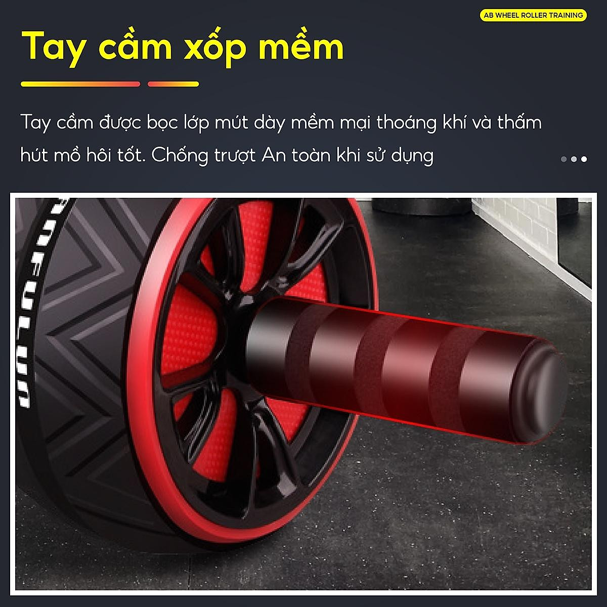 Con lăn tập cơ bụng TDR95 1 bánh - Con lănTDR100 2 bánh Perfect AB Carver Pro