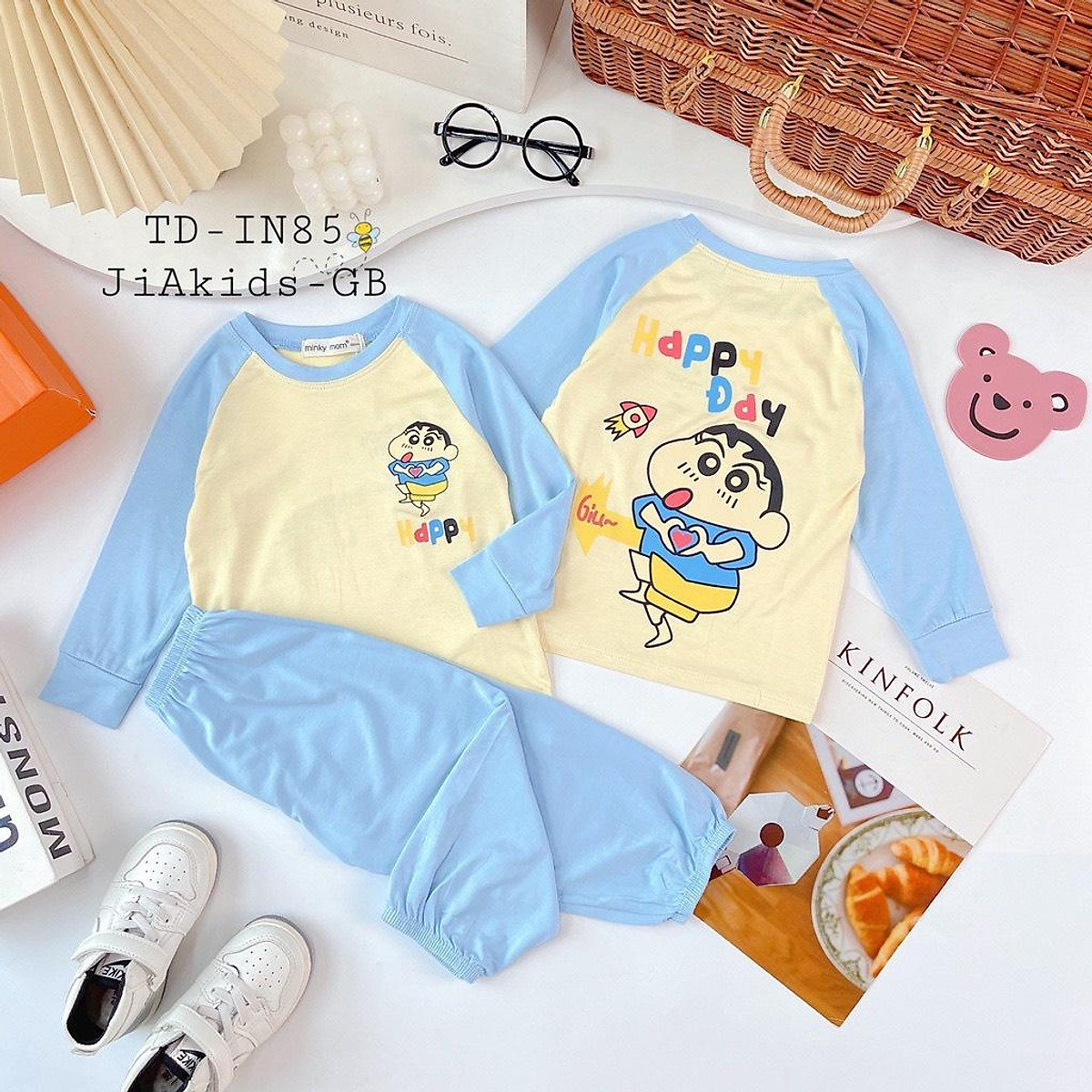 Mua Bộ Quần Áo Dài Tay MINKY MOM Thun Lạnh cho Trẻ Em, Bé Trai Bé ...