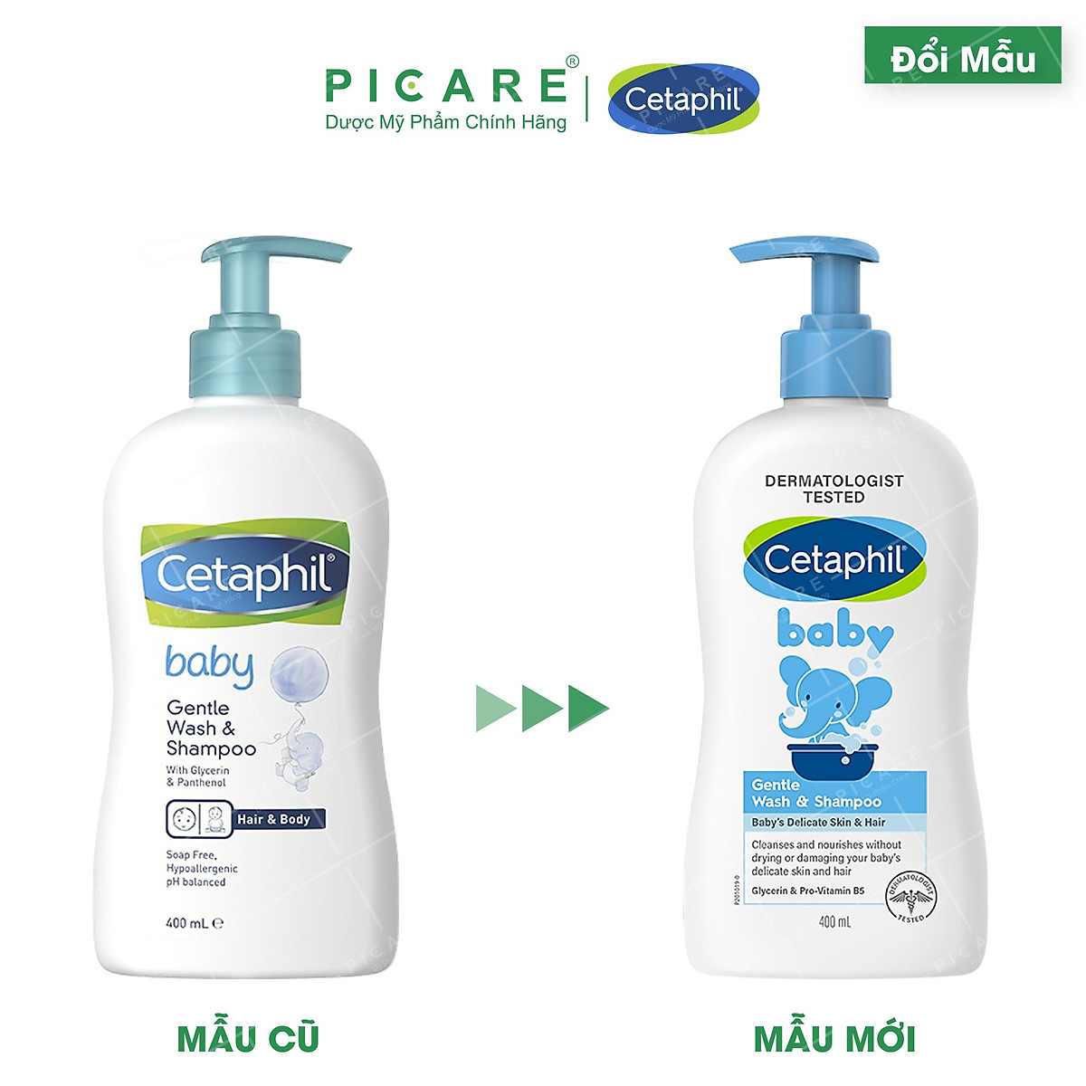 Sữa Tắm Gội Toàn Thân Cetaphil Baby Gentle Wash Shampoo 2 in 1 (400ml) Sữa Tắm Gội Toàn Thân Cetaphil Baby Gentle Wash Shampoo 2 in 1 (400ml)