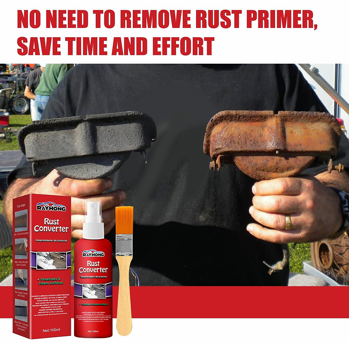 Rust Inhibitor Car Maintenance Rollers Anti Rust Removal Door Hinges