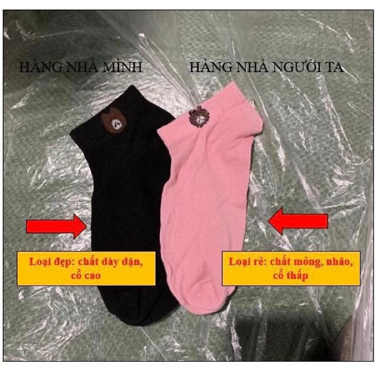 Combo 3 Đôi Tất Gấu Nữ, Vớ Nữ Đẹp Chất Cotton Cao Cấp Nhiều Mầu Sắc