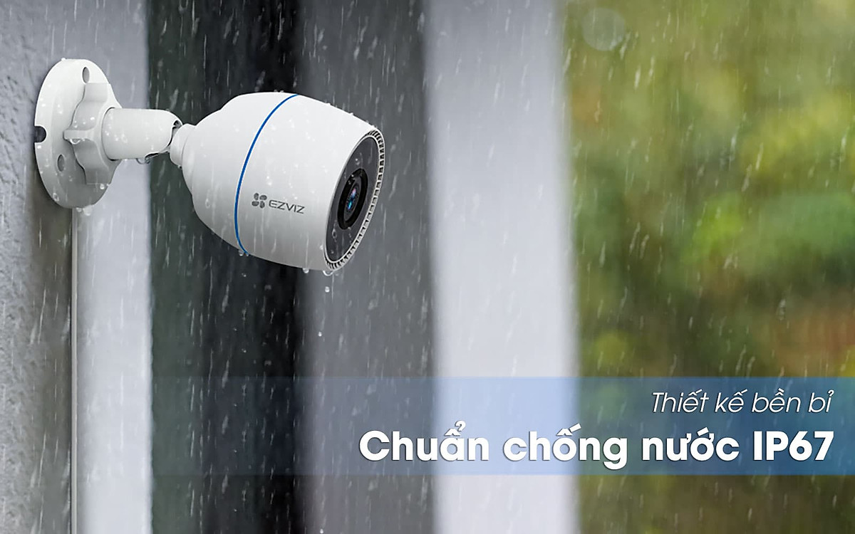 Camera IP Wifi Ezviz H3C 2MP Ngoài Trời Có Mic Thu Âm - Hàng chính hãng