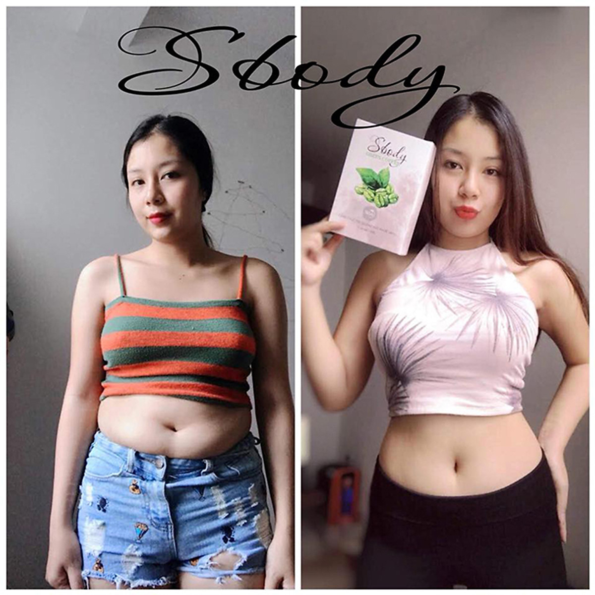 Sbody Green Coffee - Cà Phê Xanh hỗ trợ Giảm Cân Sbody (Hộp 12 gói ...