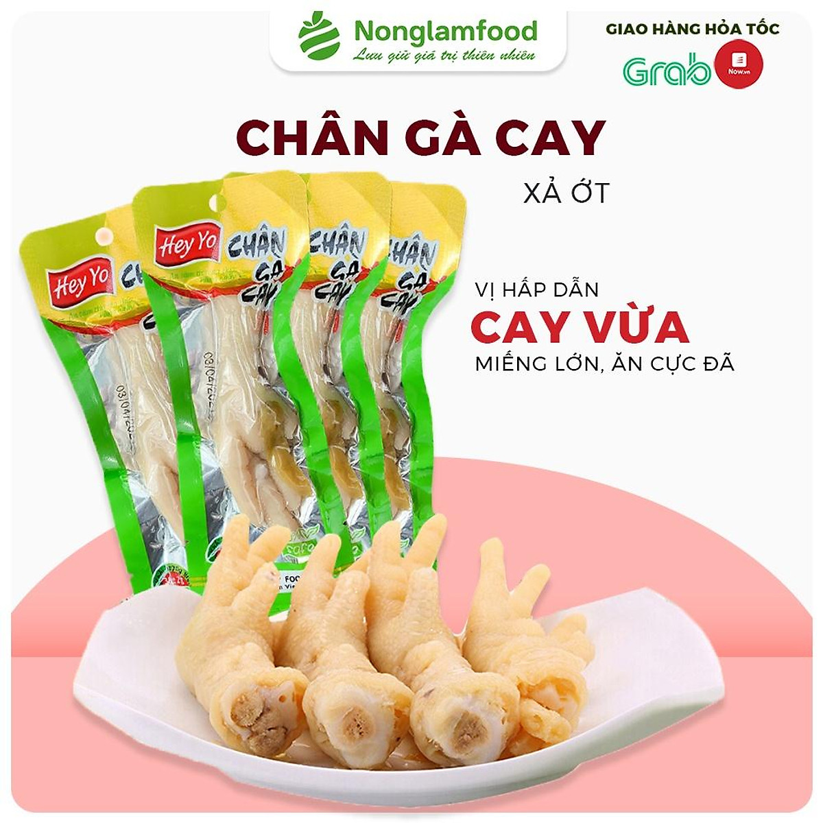 Chân gà cay xả ớt 40g vị xả ớt đồ ăn vặt chân gà cay Việt