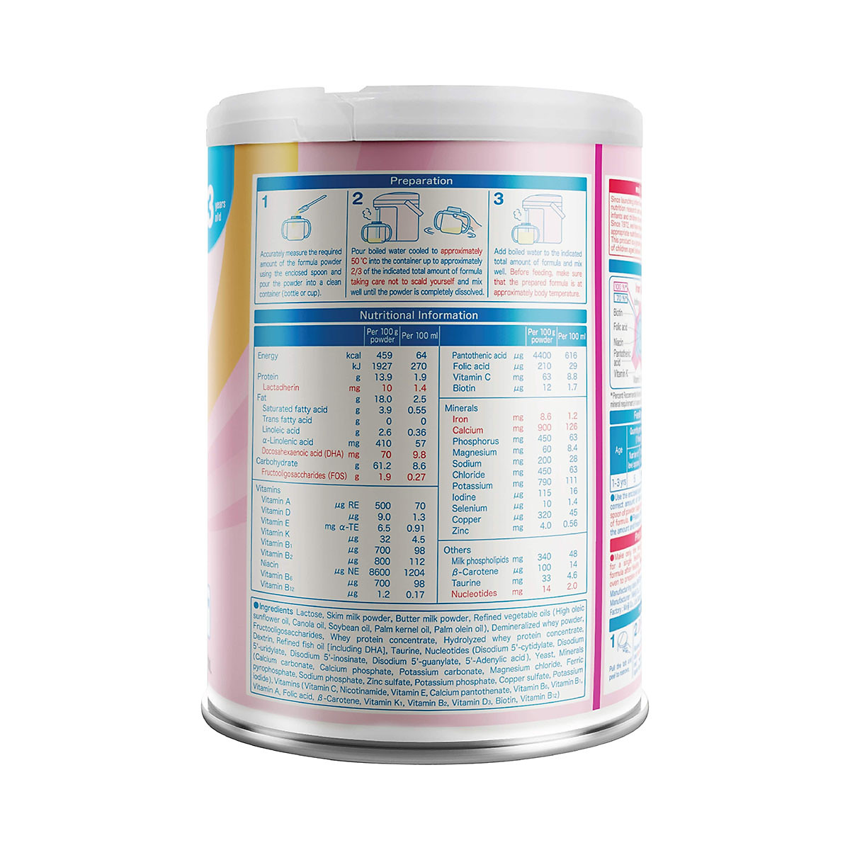 Sản phẩm dinh dưỡng công thức Meiji Growing up Formula 800g (Dành cho trẻ từ 1-3 tuổi)
