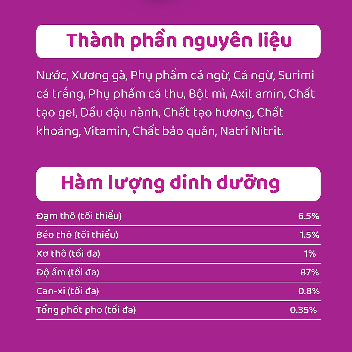 Thức Ăn Cho Mèo WHISKAS 1+ years Vị Cá Ngừ, Cá Trắng 80g/Gói