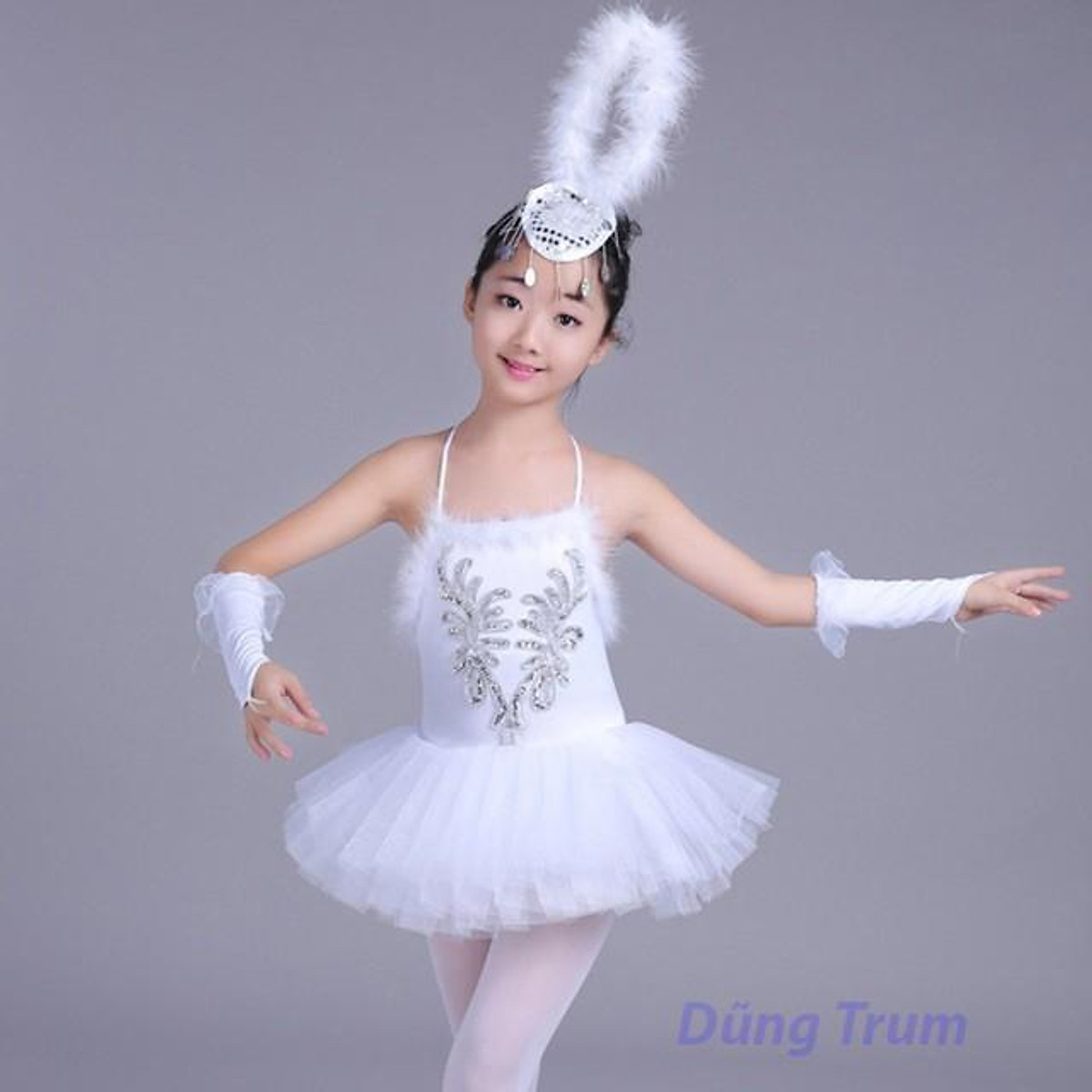 Bộ váy nịt múa ballet cho bé gái  Hồng
