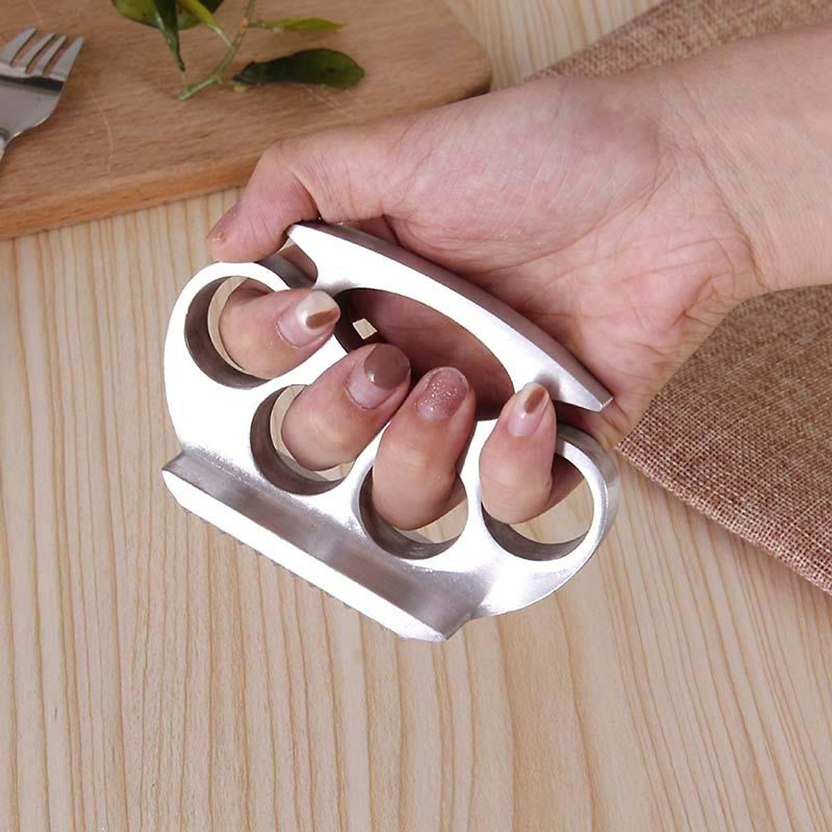 Búa đập thịt BT110, Dụng cụ dầm thịt bò làm bit tết, đập hành tỏi đeo tay đa năng