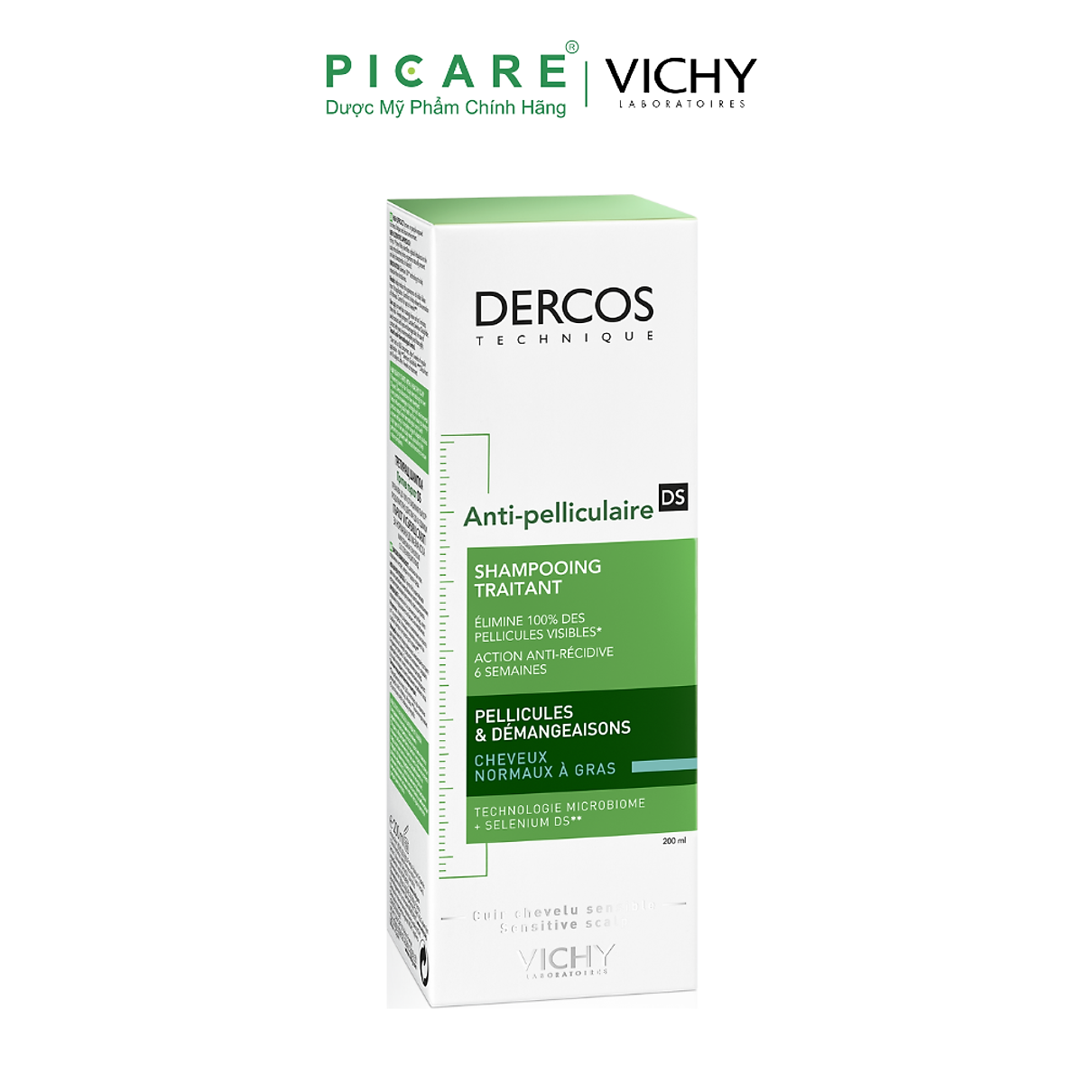 DẦU GỘI CHO TÓC DẦU DERCOS OIL CONTROL VICHY 200ml