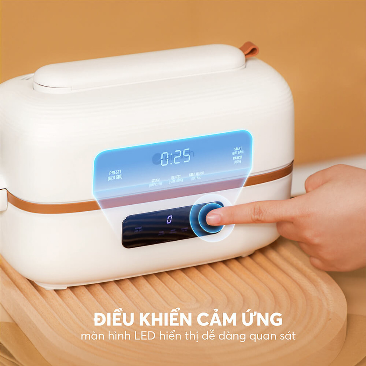 Hộp cơm cắm điện Elmich 1.2L ELE-8514 - Hàng chính hãng
