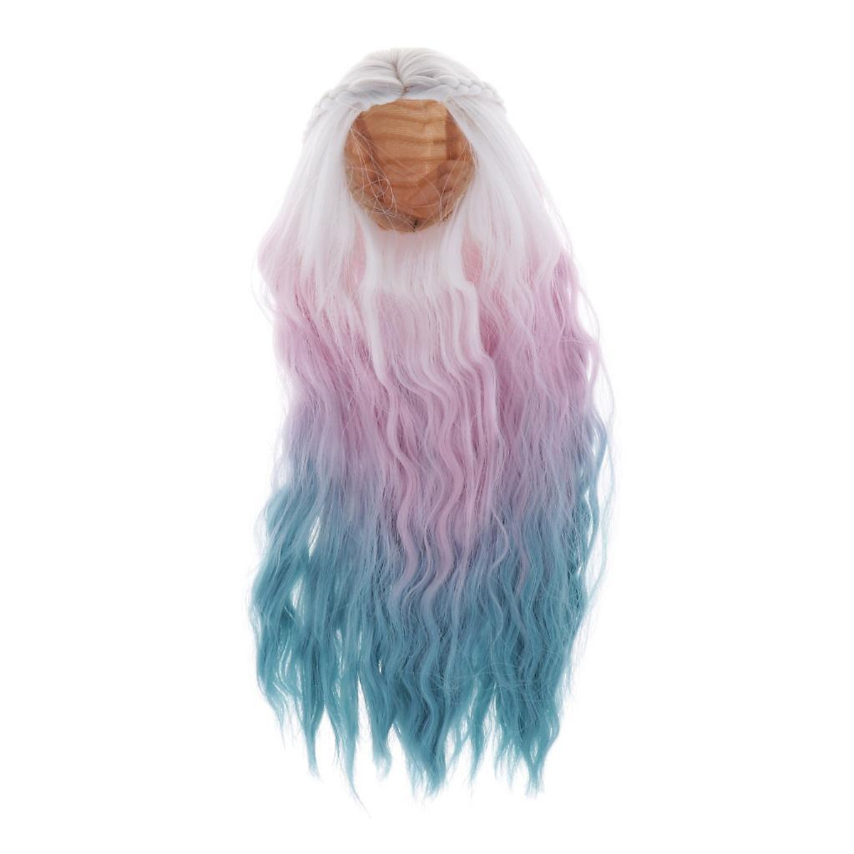1/3 1/4 Hair Curly Wig For BJD Doll Making & Repair Supply Accessories, Wig Doll Hair for SD DZ DD DOD LUTS Dolls Long Wig (Pink and Blue) 1/3 1/4 Hair Curly Wig For BJD Doll Making & Repair Supply Accessories, Wig Doll Hair for SD DZ DD DOD LUTS Dolls Long Wig (Pink and Blue)