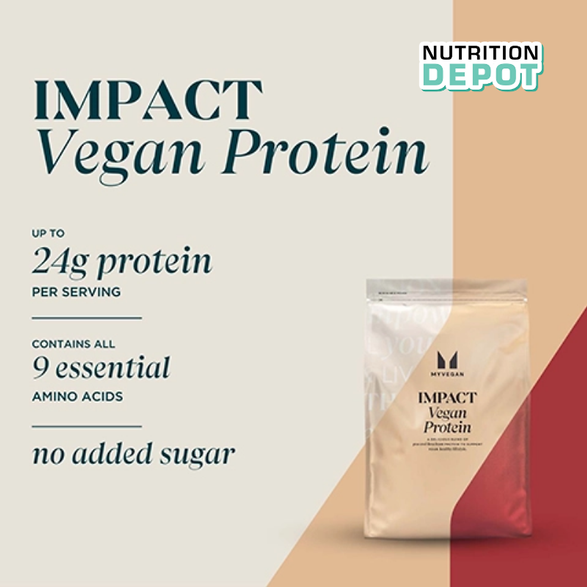 Sữa bổ sung đạm dành cho người ăn chay Vegan Blend Protein 2.5kg - Nutrition Depot