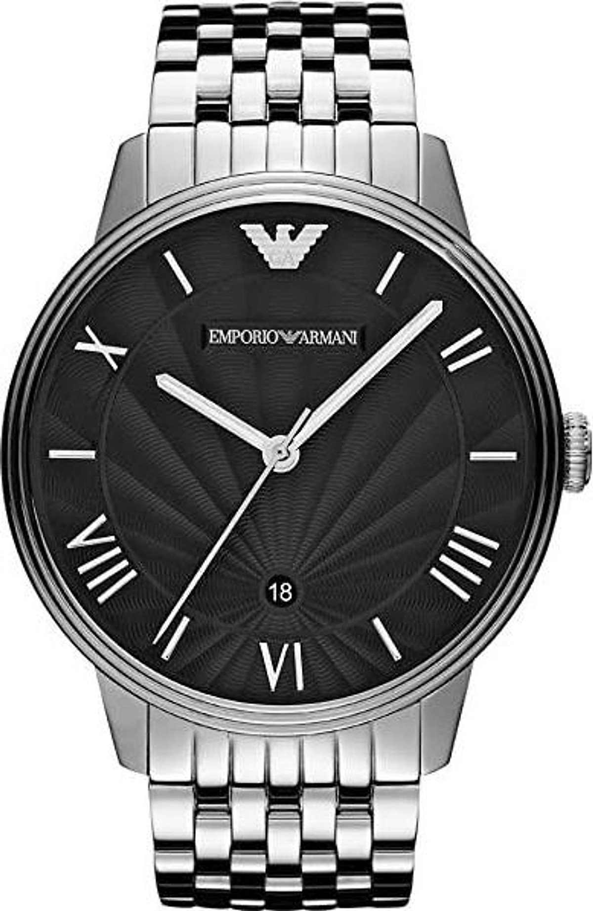 Mua Emporio Armani Men's Quartz Watch with Stainless-Steel Strap - Stainless  steel tại Global Ecom