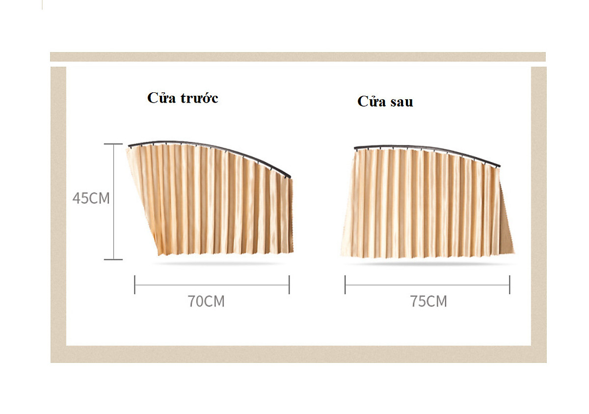 BỘ 4 RÈM VẢI CHE NẮNG CÁNH CỬA THÔNG MINH TRÊN XE HƠI TẶNG KÈM THẺ ĐỖ XE