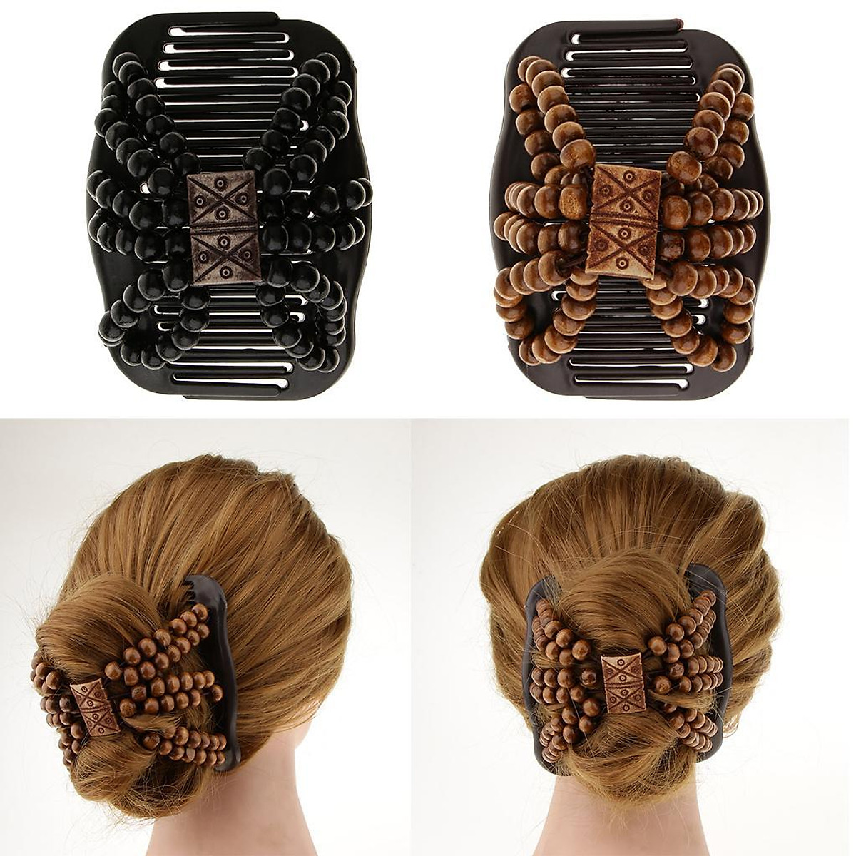 Mua 2pack Stretchy Double Hair Comb Hair Styling Combs Clip Women Hair Jewelry tại Magideal Mua 2pack Stretchy Double Hair Comb Hair Styling Combs Clip Women Hair Jewelry tại Magideal