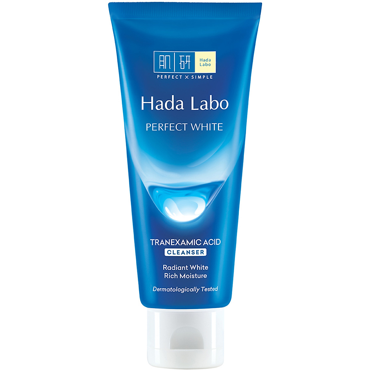 Sữa rửa mặt dưỡng trắng Hada Labo Perfect White Tranexamic Acid Cleanser 80g