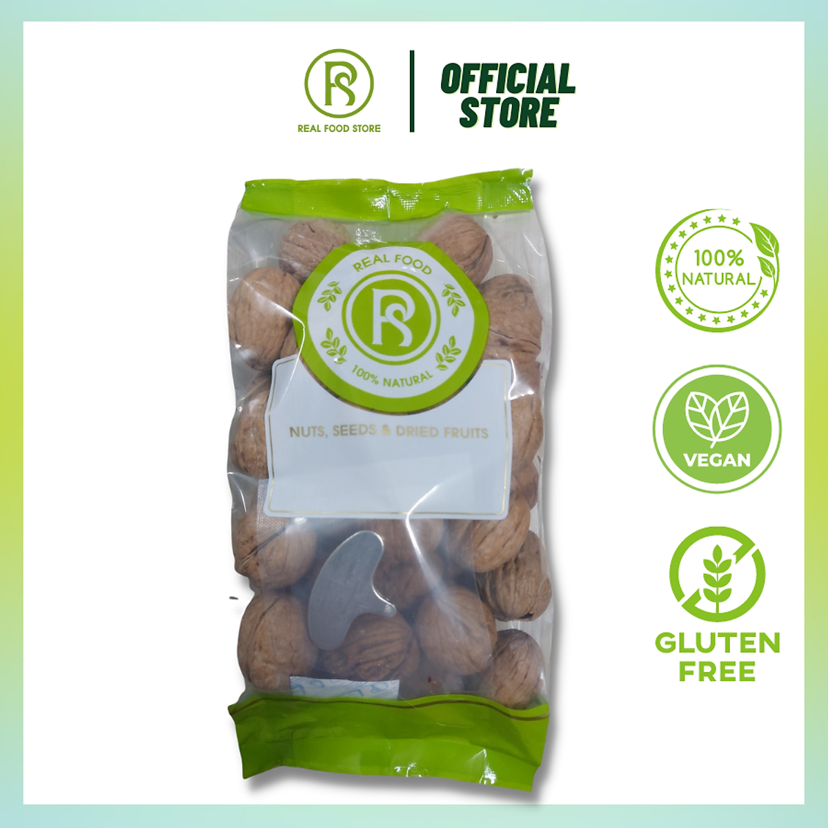 500G Hạt Óc Chó Vàng Real Food