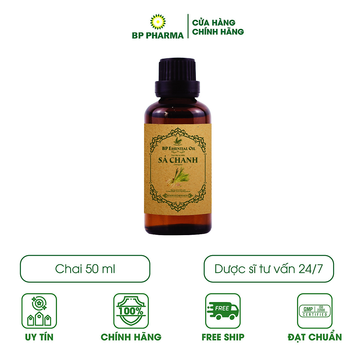 Tinh Dầu Sả Chanh BP ESSENTIAL OIL Hương Thơm Tự Nhiên, Giúp Thư ...