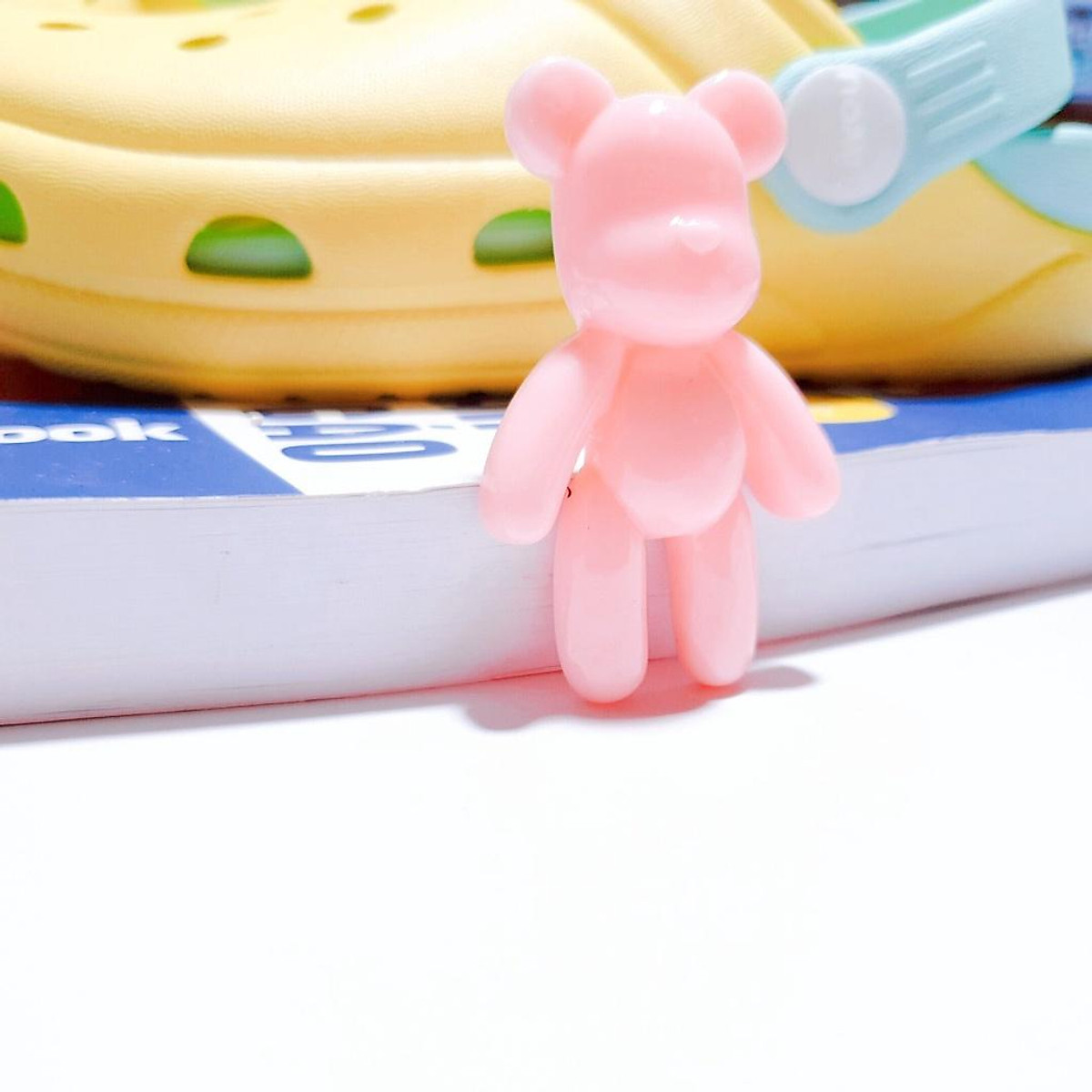 Nút cài dép sticker jibbitz 3D loại nhựa cứng To gắn dép có lỗ