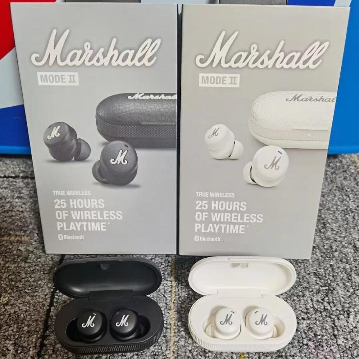 Sự xuất hiện của tai nghe không dây Marshall Mode II Bluetooth Wireless TWS đã trở thành cơn sốt trong giới nghe nhạc. Với chất lượng âm thanh tuyệt vời và tính năng thông minh, sản phẩm sẵn hàng tại cửa hàng của chúng tôi. Hãy trải nghiệm sự tiện lợi và chất lượng của tai nghe Marshall ngay hôm nay!