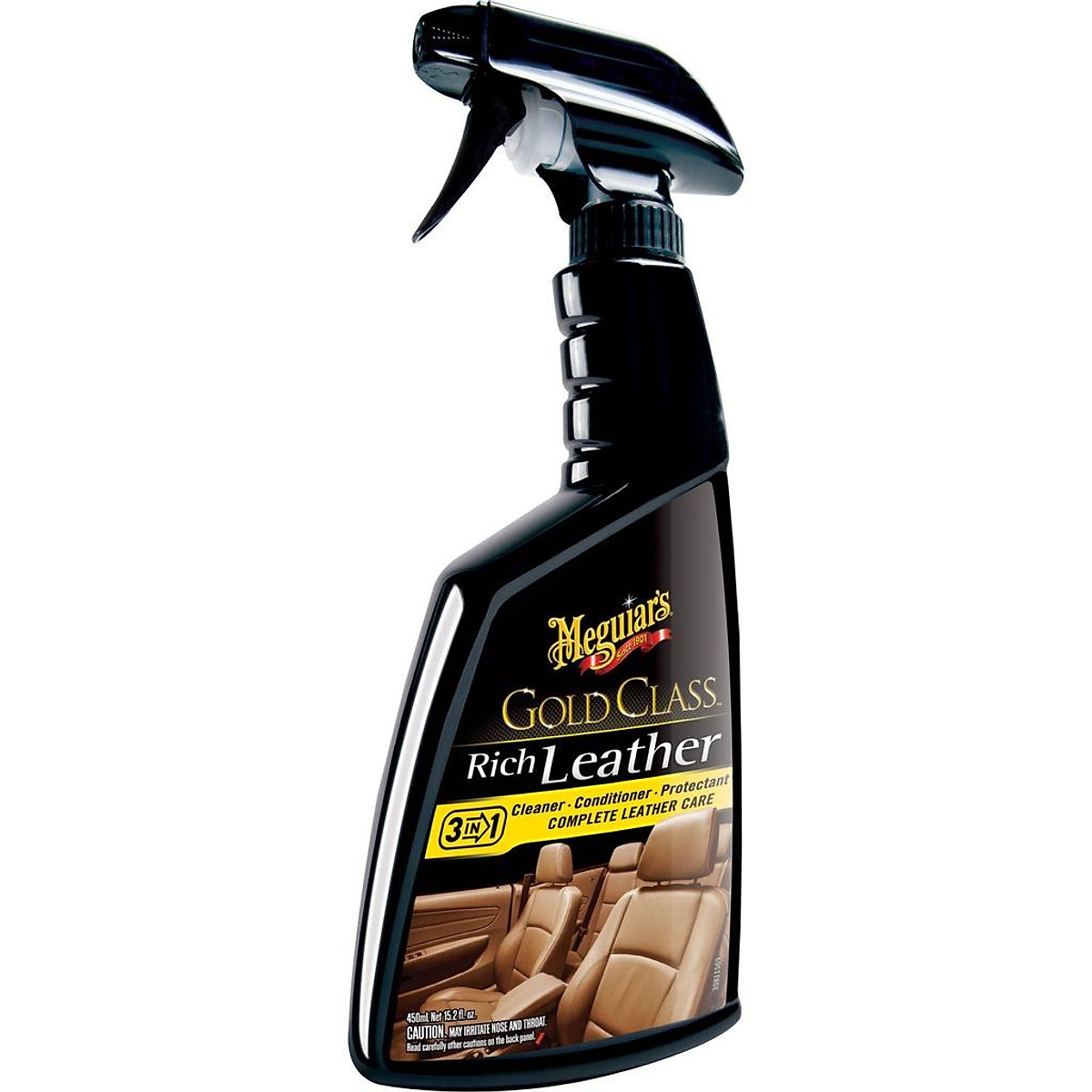 Meguiar's Chai xịt làm sạch và dưỡng da nội thất ô tô dòng Gold Class - Rich Leather Cleaner & Conditioner - G10916