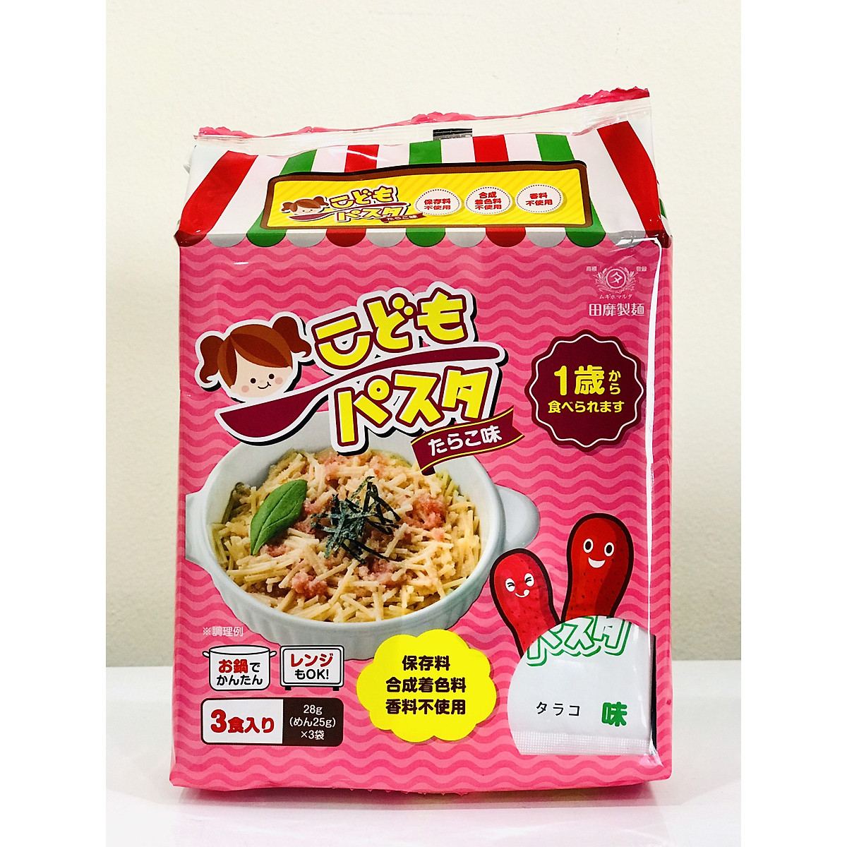 Mì ý trẻ em vị trứng cá tuyết - Kid’s Pasta ( Tarako ) - Nhật Bản