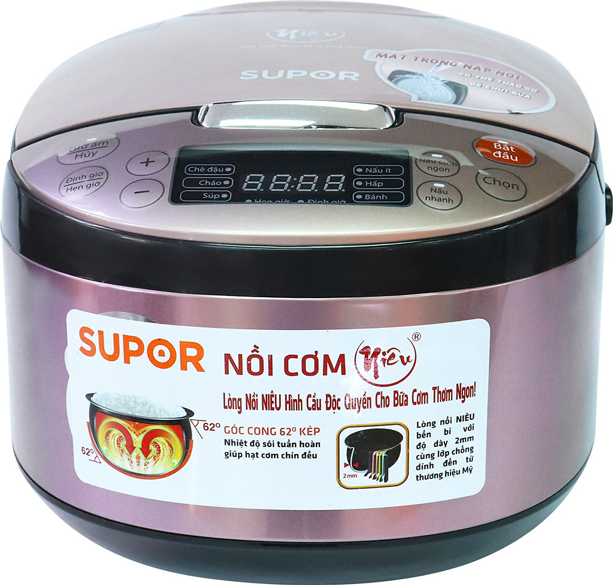 Nồi cơm điện Supor 1.5 lít CFXB40FC33VN-75 - Hàng chính hãng