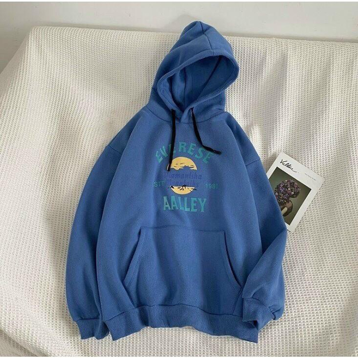 Áo Khoác Hoodie Alley chất nỉ bông mịn đẹp - Form rộng Unisex Nam Nữ Couple Ulzzang KUN