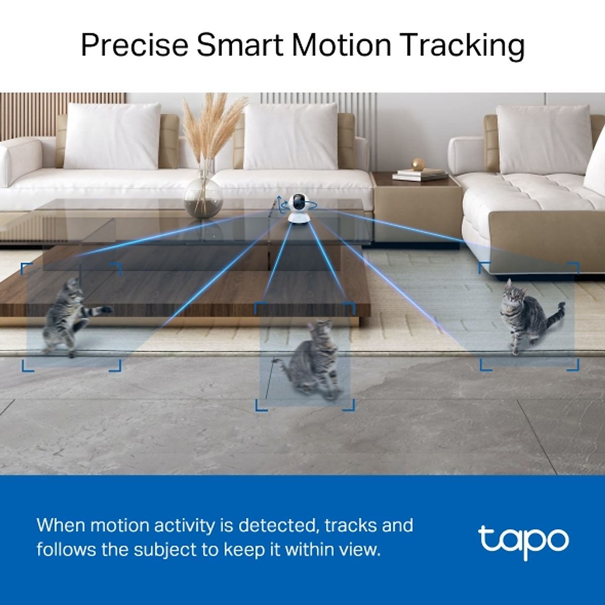 Camera wifi trong nhà TP-Link Tapo C220 - Độ phân giải 4K 2MP, Đàm thoại 2 chiều, Quay quét 360 độ - HÀNG CHÍNH HÃNG