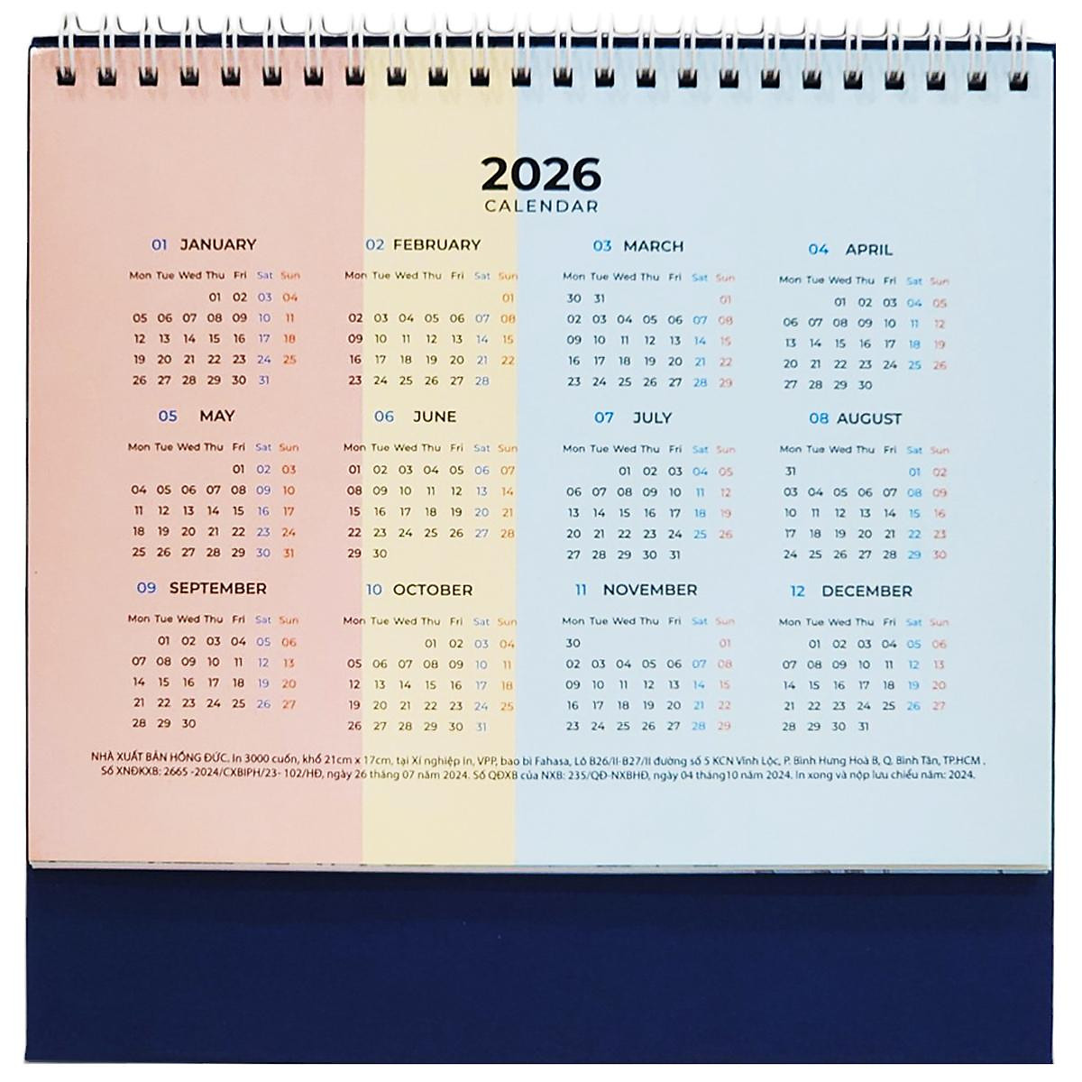 Lịch Bàn Chữ A 2025 - Dear Me - 2025-XNI