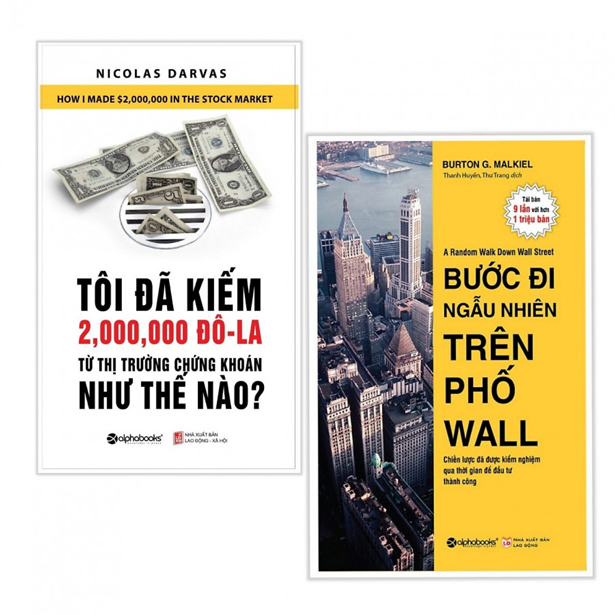 Combo 2 cuốn Tôi Đã Kiếm Được 2.000.000 Đô-La Từ Thị Trường Chứng Khoán Như Thế Nào? +Bước Đi Ngẫu Nhiên Trên Phố Wall ( Tặng kèm bookmark) 