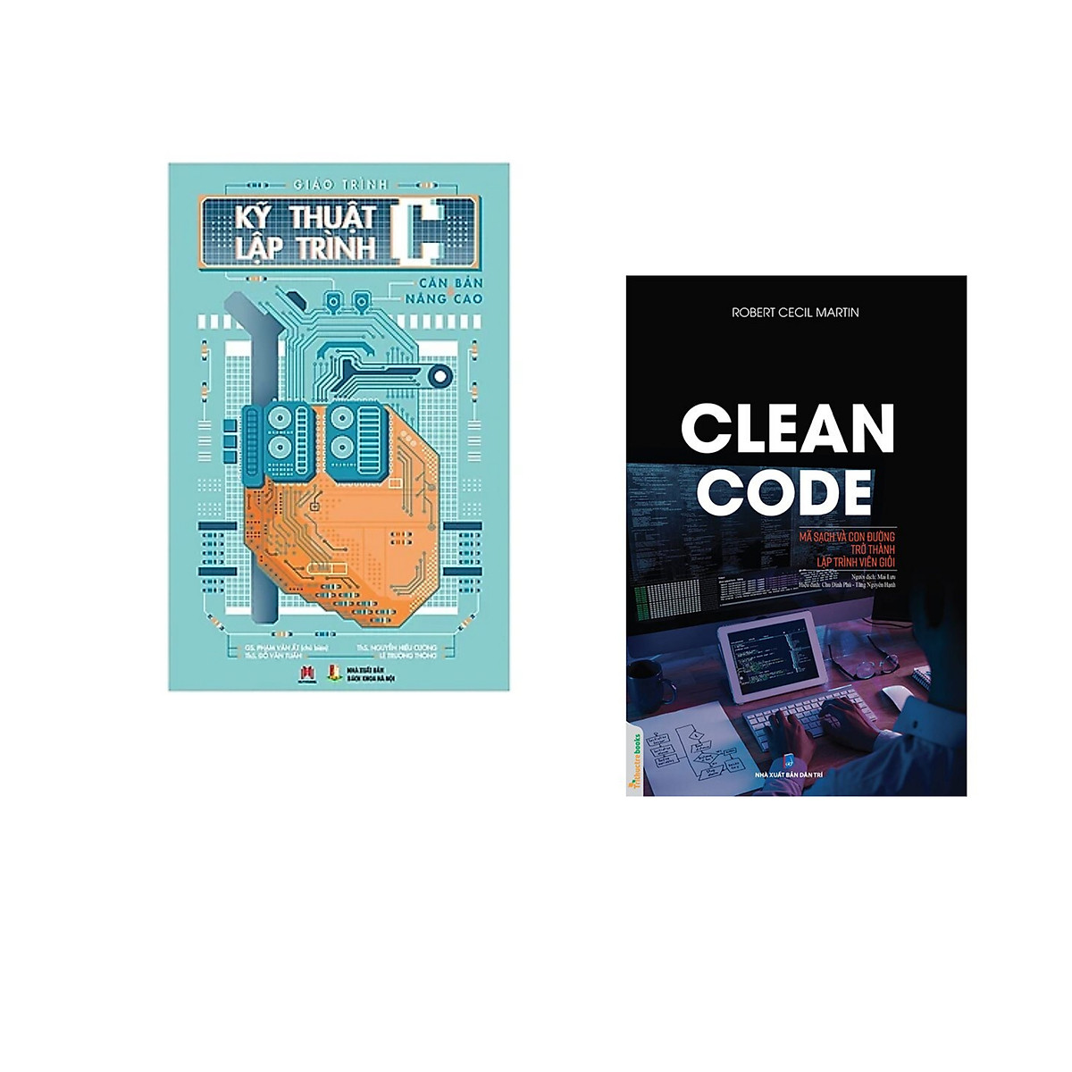 Combo sách Lập Trình Hay: Clean Code +Giáo Trình Kỹ Thuật Lập Trình C Căn Bản Và Nâng Cao ( Tặng Kèm Bookmark Happy LIfe)