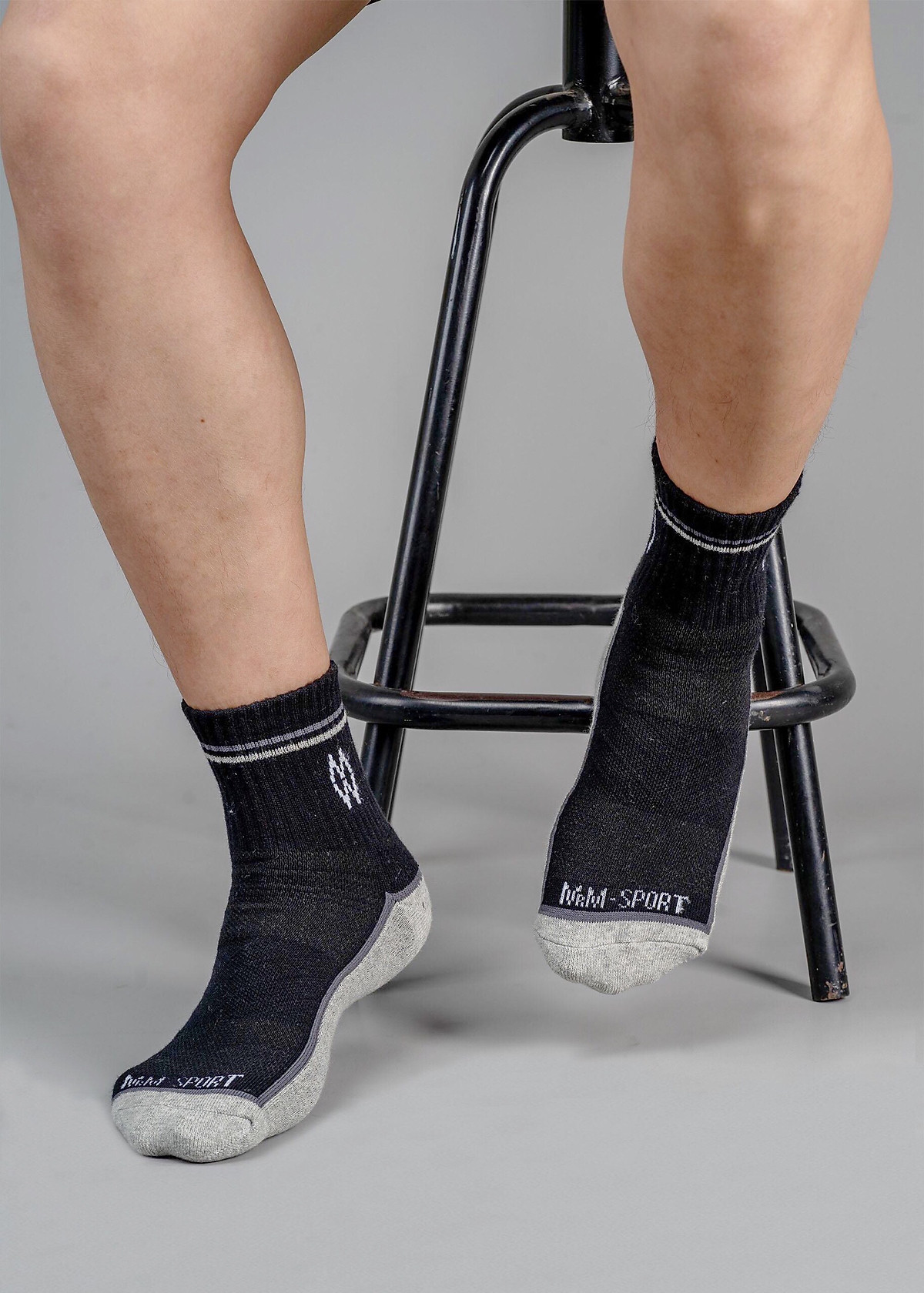 Combo 5 Đôi Tất Vớ Thể Thao Nam Cổ Dài, Sợi Cotton Cao Cấp Chống Hôi Chân, Chống Phồng Rộp Chân, Chống Trơn Trượt Co Giãn 4 Chiều Thương Hiệu MRM FASHION - CM