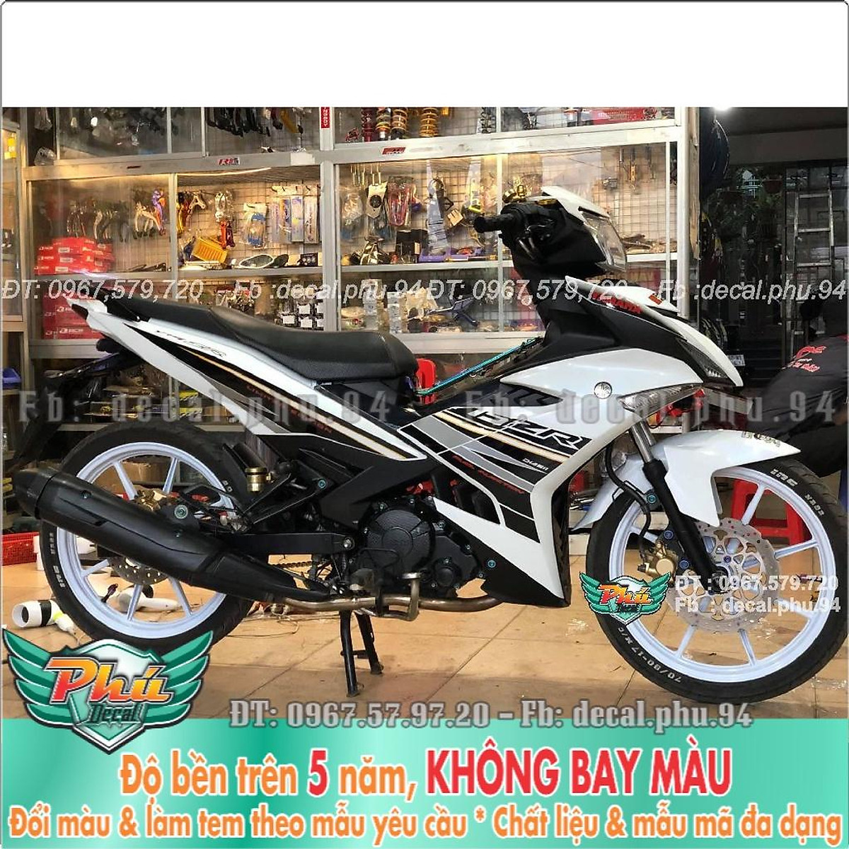 TOP 20 mẫu tem trùm Exciter 150 trắng đỏ đen đẹp nhất xu hướng 2020 2021