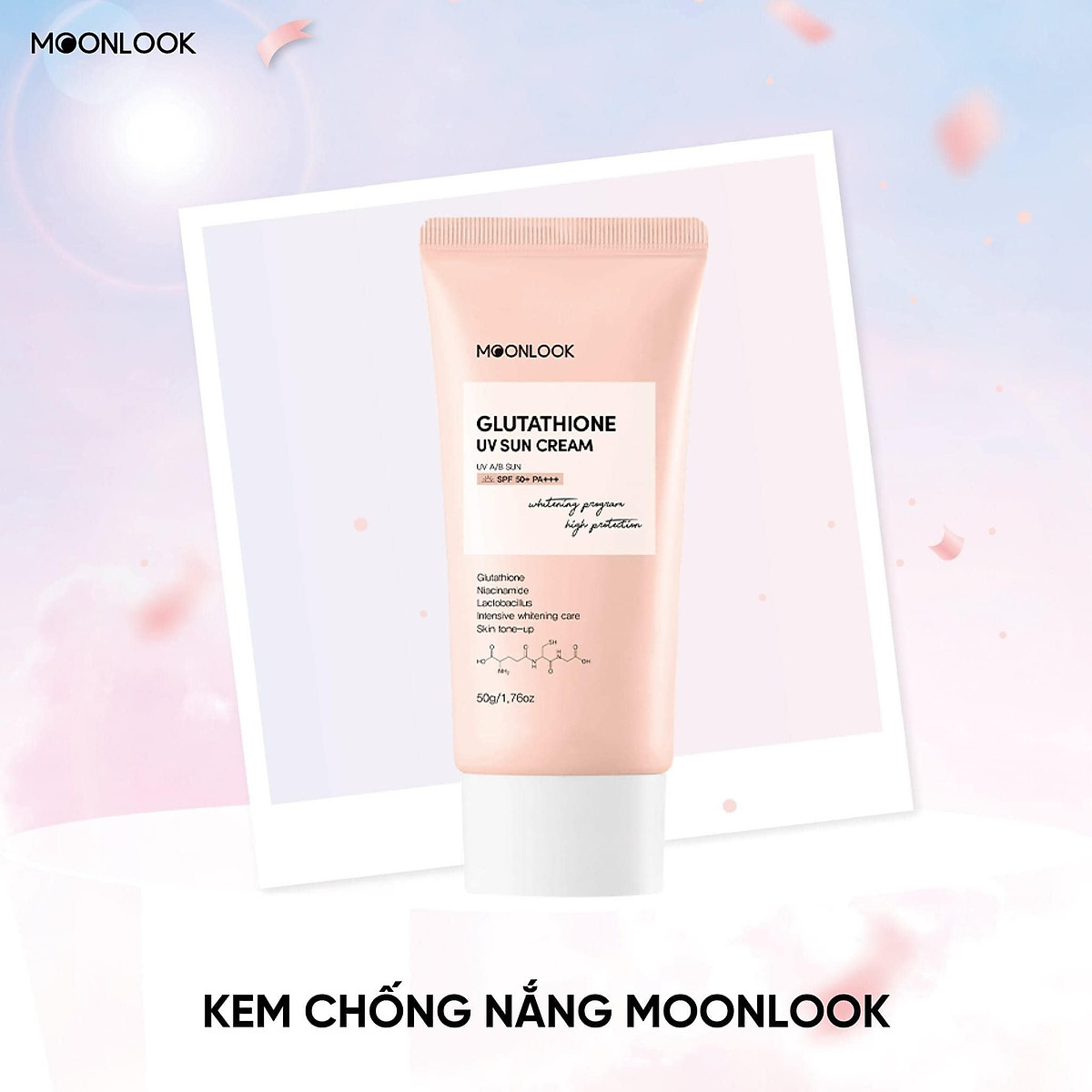 Mua Kem chống nắng dưỡng trắng da MoonLook Glutathione UV Sun Cream tại Hoa  My Beauty Shop