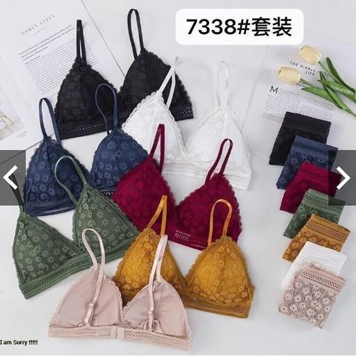 Áo Bra REN kiểu Pháp mút mỏng tháo được nhiều màu mã 7338 - CHILLHOUSE