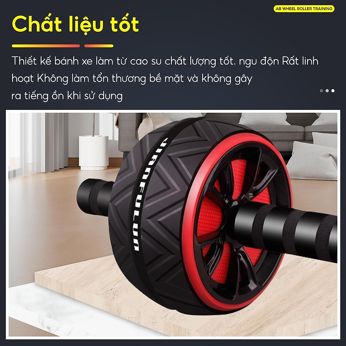 Con lăn tập cơ bụng TDR95 1 bánh - Con lănTDR100 2 bánh Perfect AB Carver Pro